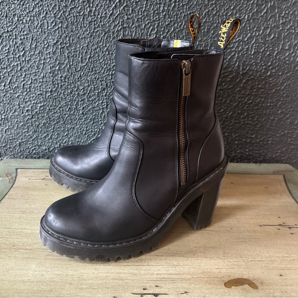 Doc Martens Black Leather Ankle Boots